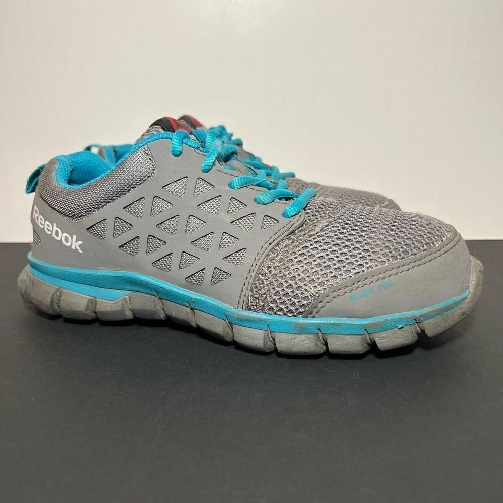 Womens REEBOK Sublite Cushion Alloy Toe Work Shoes / Size 7 Medium